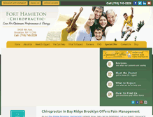 Tablet Screenshot of mybrooklynchiropractor.com